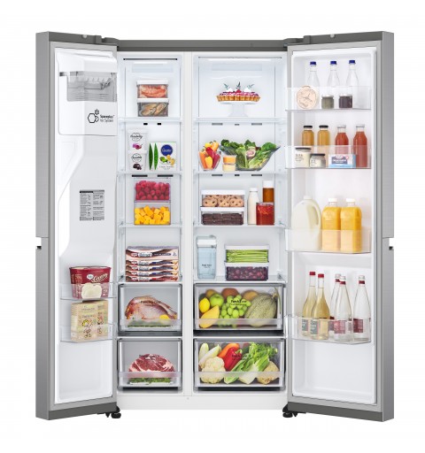 LG GSLV71PZTM side-by-side refrigerator Freestanding 635 L F Stainless steel