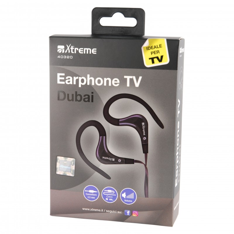 Xtreme 40320 cuffia e auricolare Cuffie Cablato A clip Musica e Chiamate Nero