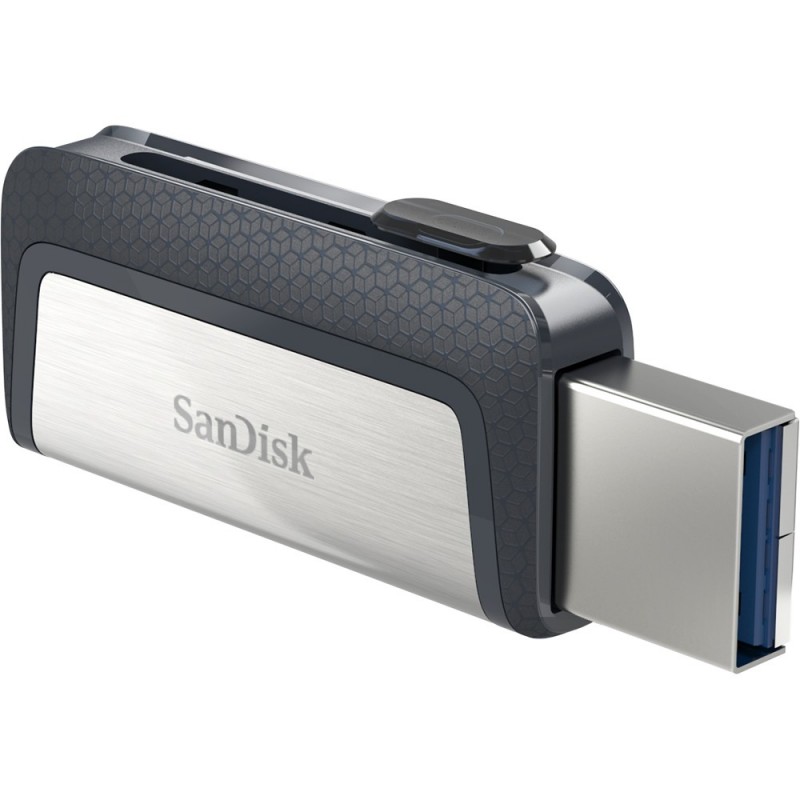 SanDisk Ultra Dual Drive USB Type-C lecteur USB flash 32 Go USB Type-A USB Type-C 3.2 Gen 1 (3.1 Gen 1) Noir, Argent