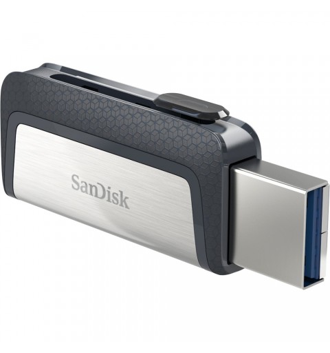 SanDisk Ultra Dual Drive USB Type-C lecteur USB flash 32 Go USB Type-A USB Type-C 3.2 Gen 1 (3.1 Gen 1) Noir, Argent