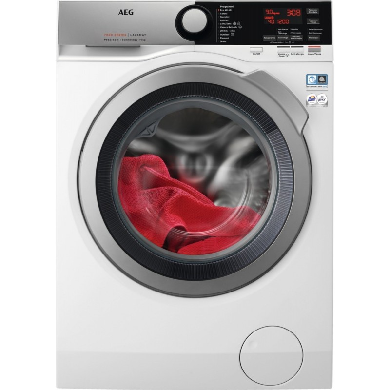 AEG L7FEE94SX lavatrice Caricamento frontale 9 kg 1400 Giri min A Argento