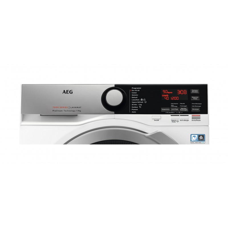 AEG L7FEE94SX machine à laver Charge avant 9 kg 1400 tr min A Argent