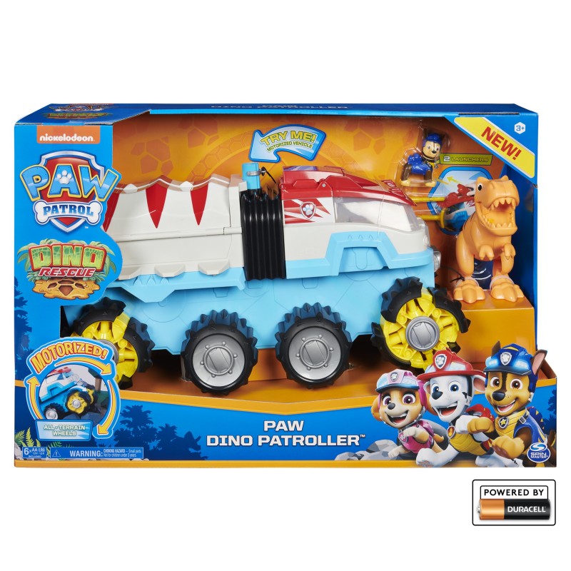 PAW Patrol LA PAT' PATROUILLE – CAMION PAT' PATROUILLE DINO PATROLLER – Camion Jouet Motorisé Tout-Terrain Dino Rescue avec