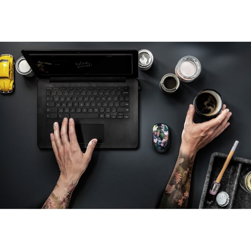 Trust Yvi ratón Ambidextro RF inalámbrico Óptico 1600 DPI