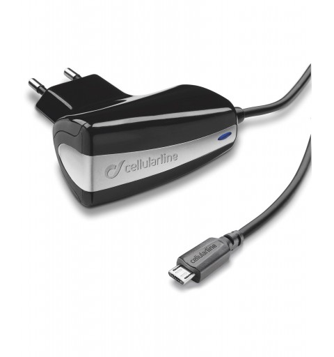 Cellularline ACHPHMICROUSB mobile device charger Black, Silver Indoor