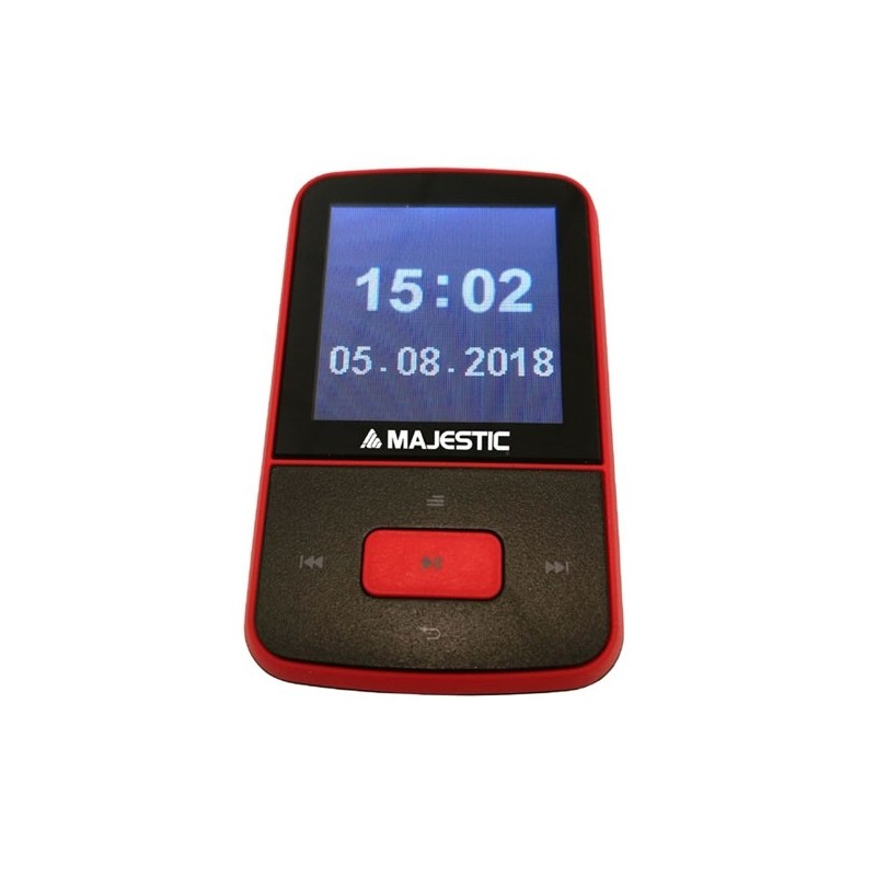 New Majestic BT-8484R Lecteur MP3 8 Go Noir, Rouge