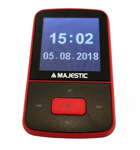 New Majestic BT-8484R MP3 Spieler 8 GB Schwarz, Rot