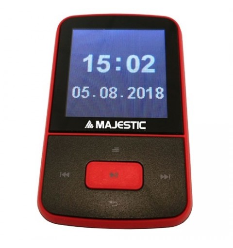 New Majestic BT-8484R Reproductor de MP3 8 GB Negro, Rojo