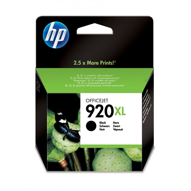 HP 920XL Schwarz Original Druckerpatrone mit hoher Reichweite