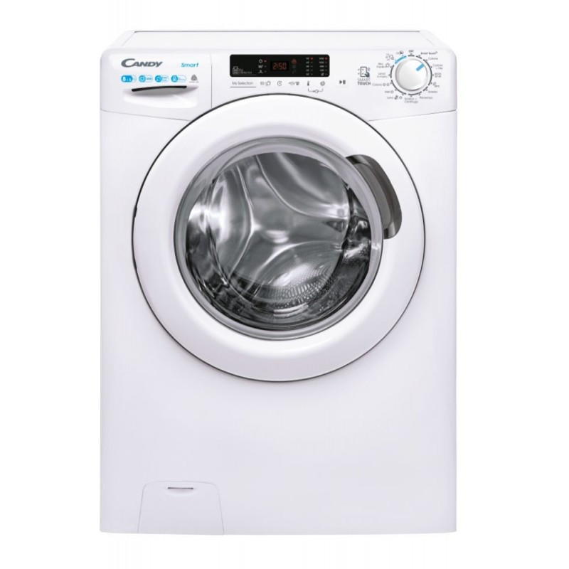 Candy Smart CSWS 4852DE 1-11 machine à laver avec sèche linge Autoportante Charge avant Blanc E