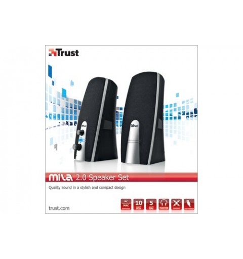 Trust MiLa 2.0 Speaker Set Negro, Plata Alámbrico 5 W