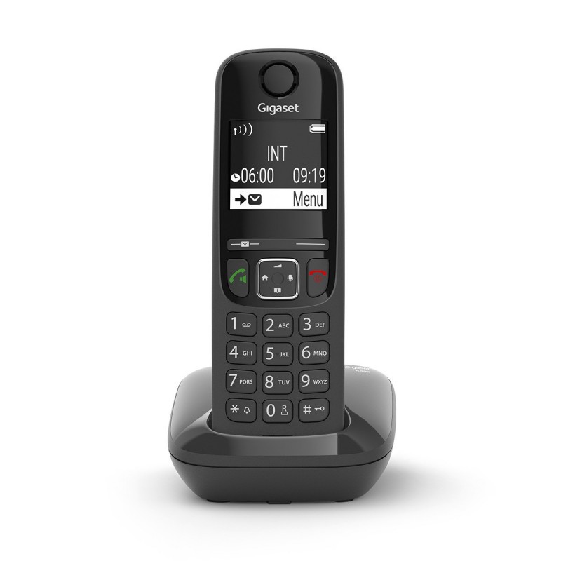 Gigaset AS690 Téléphone analog dect Identification de l'appelant Noir