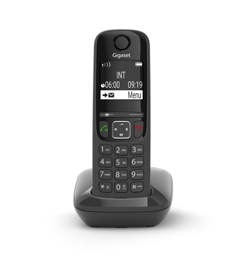 Gigaset AS690 Teléfono DECT analógico Identificador de llamadas Negro