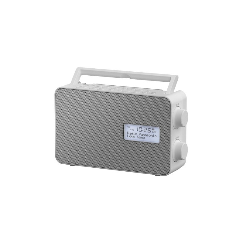 Panasonic RF-D30BTEG, DAB+ Radio Portable Numérique Gris, Blanc