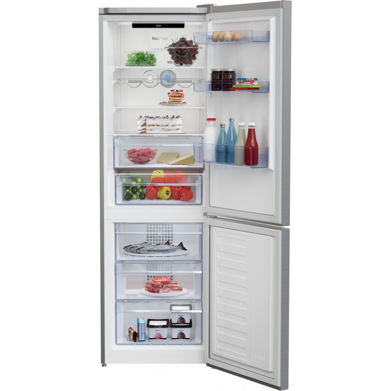 Beko RCNA366E60XBN fridge-freezer Freestanding 324 L C Metallic