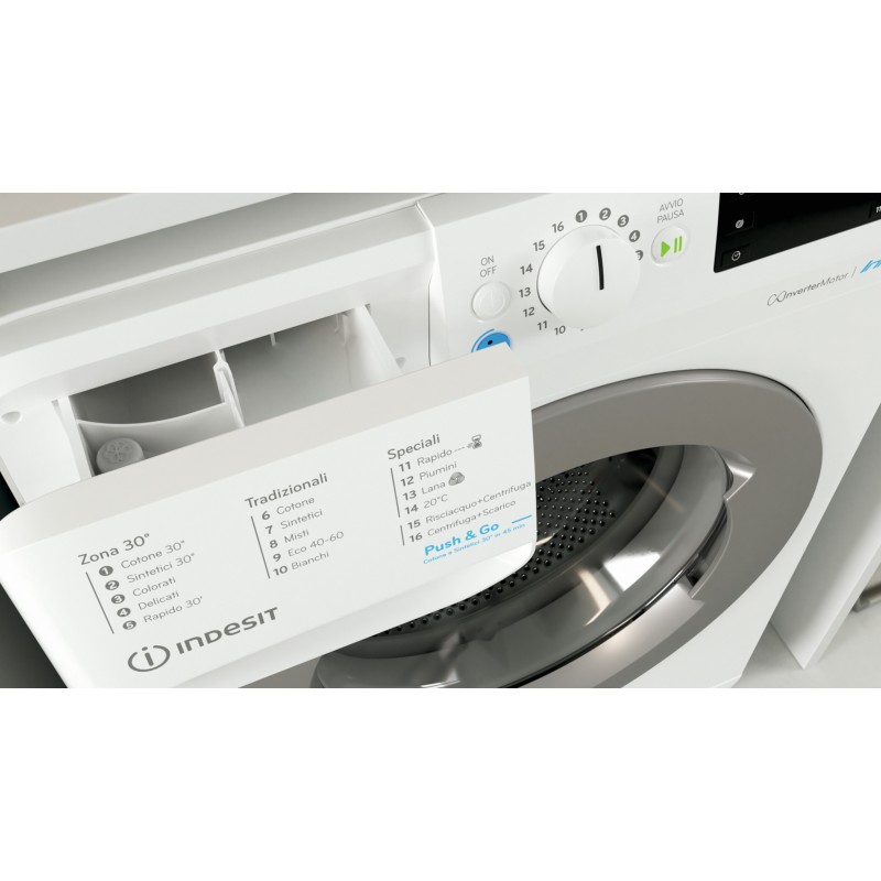 Indesit BWE 81285X WS IT lavadora Carga frontal 8 kg 1200 RPM B Blanco