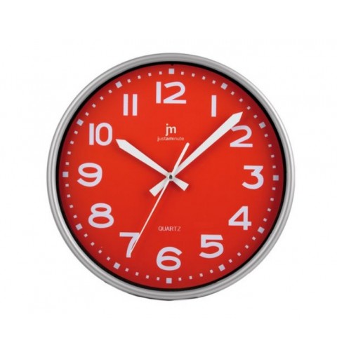 Lowell Justaminute 00940R reloj de pared Reloj de pared de cuarzo Círculo Rojo