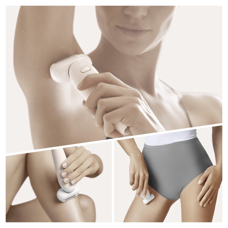 Braun Silk-épil 9 81688635 depiladora 40 pinzas Blanco, Oro