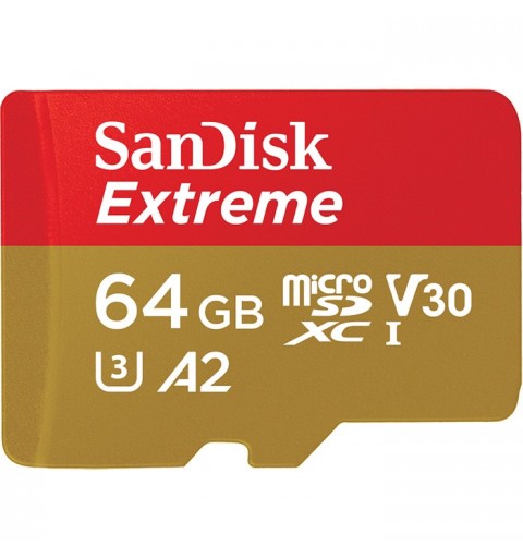 SanDisk Extreme 64 Go MicroSDXC UHS-I Classe 3