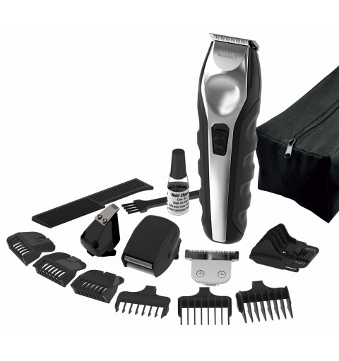 Wahl 09888-1216 tondeuse à barbe Noir, Acier inoxydable