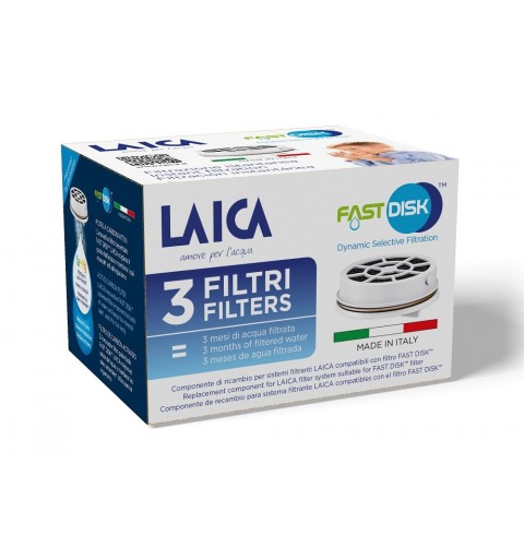 Laica Fast Disk Disco filtrante per acqua 3 pz