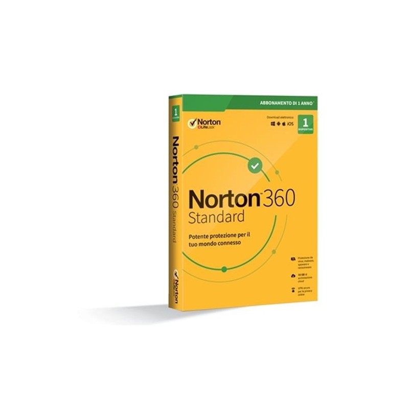NortonLifeLock Norton 360 Standard 2020 Full license 1 license(s) 1 year(s)