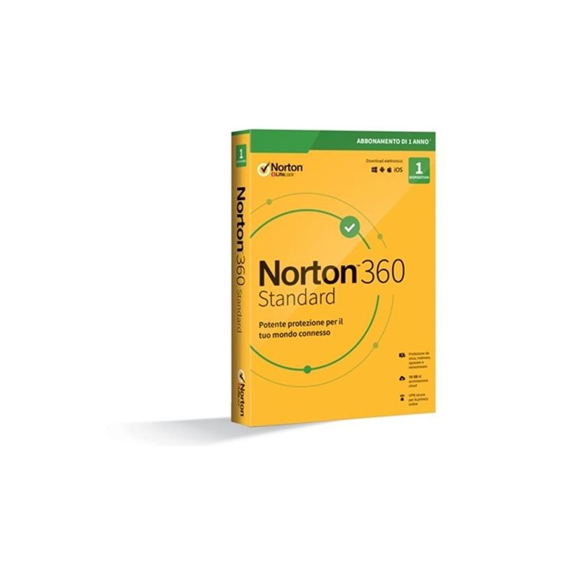 NortonLifeLock Norton 360 Standard 2020 Licenza completa 1 licenza e 1 anno i NortonLifeLock Norton 360 Standard 2020 Licenza completa 1 licenza e 1 anno i