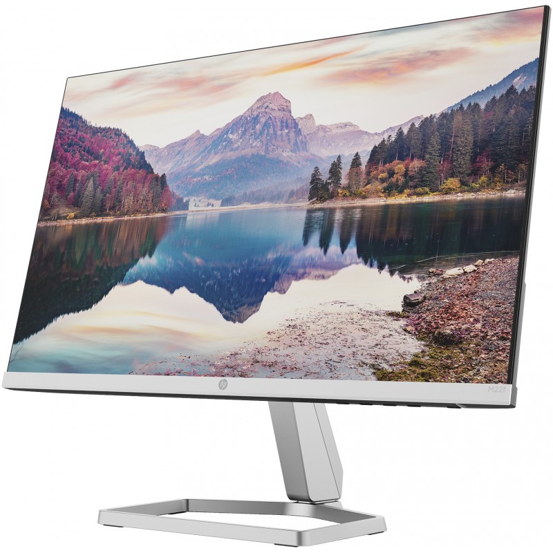 HP M22f 54,6 cm (21.5") 1920 x 1080 Pixel Full HD LCD Nero, Argento