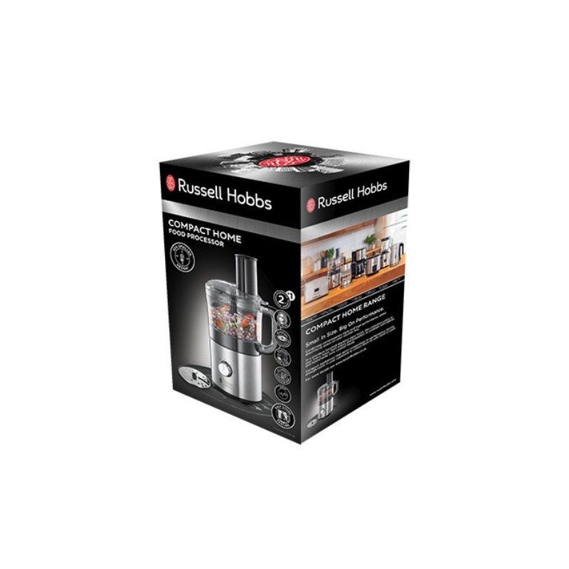 Russell Hobbs 25280-56 robot da cucina 500 W 1,2 L Nero, Acciaio inossidabile