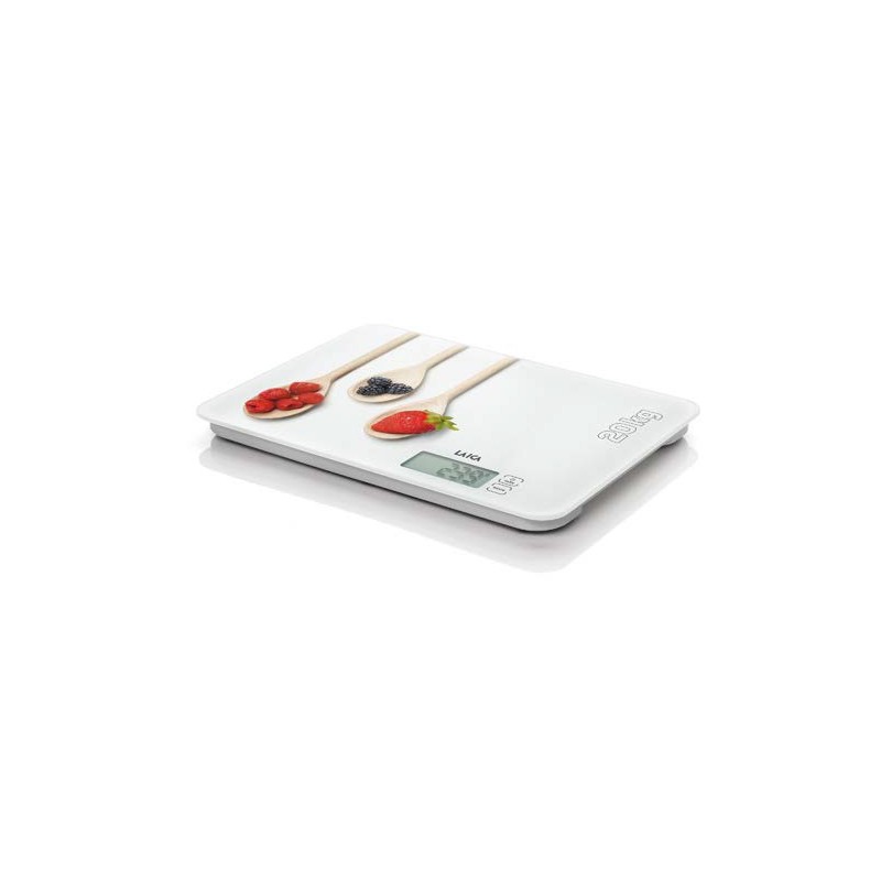 Laica KS5020 báscula de cocina Multicolor, Blanco Encimera Rectángulo Báscula electrónica de cocina