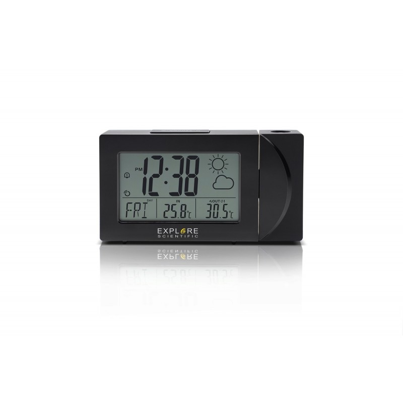 Explore Scientific RPW3008 Digital alarm clock Black