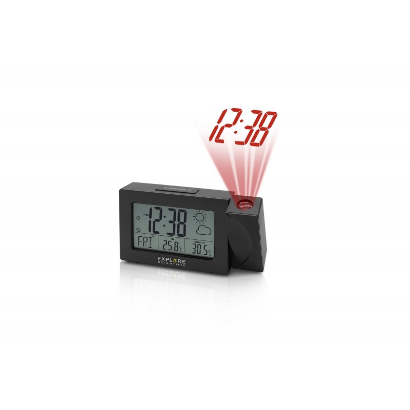 Explore Scientific RPW3008 Digital alarm clock Black