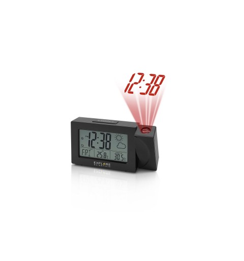 Explore Scientific RPW3008 Reloj despertador digital Negro