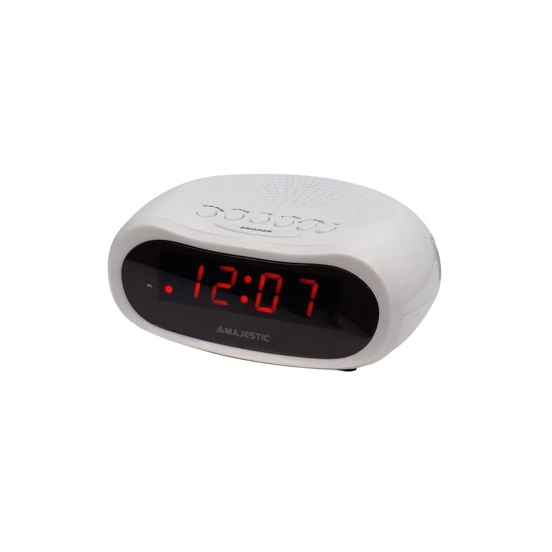 New Majestic SVE-232 Digital alarm clock White