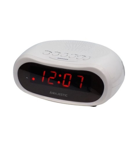 New Majestic SVE-232 Reloj despertador digital Blanco
