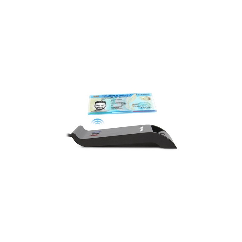 Hamlet HUSCR-NFC lector de tarjeta inteligente Interior Negro