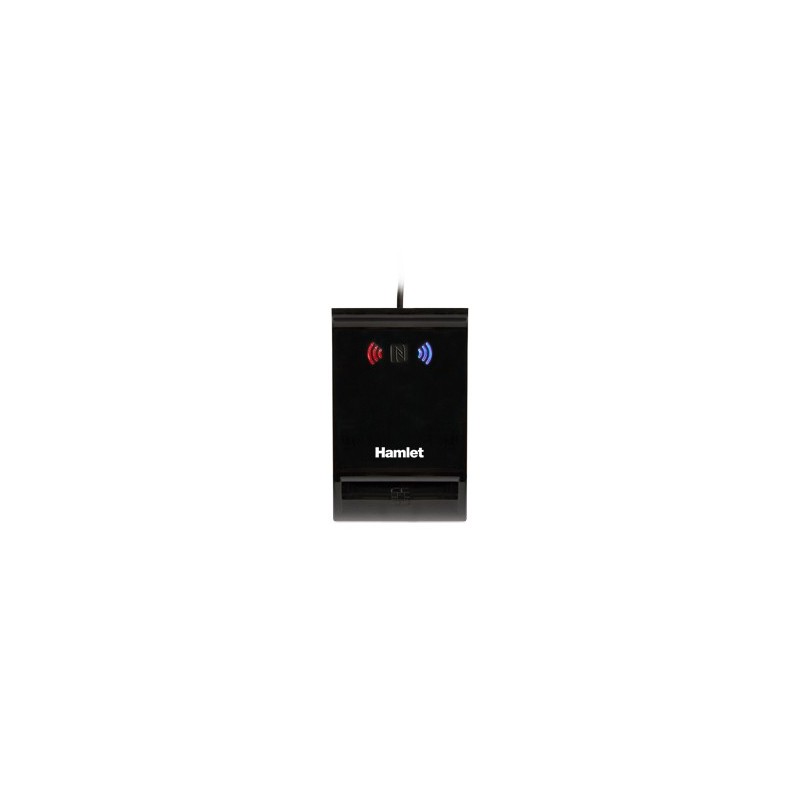 Hamlet HUSCR-NFC lector de tarjeta inteligente Interior Negro