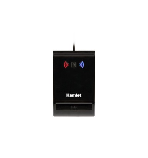Hamlet HUSCR-NFC lector de tarjeta inteligente Interior Negro