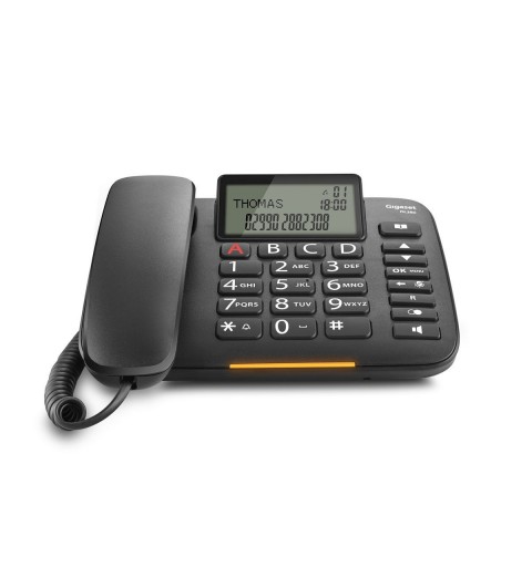 TIM Sirio Analog telephone Caller ID Black