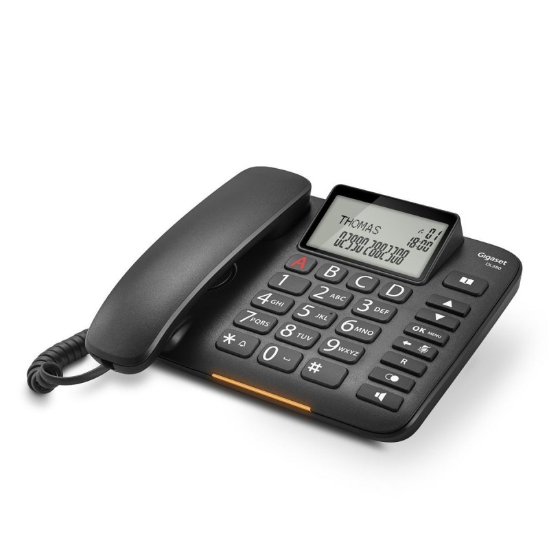 TIM Sirio Analog telephone Caller ID Black