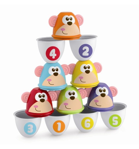 Chicco Monkey Strike 6 Birilli Bowling Bambini