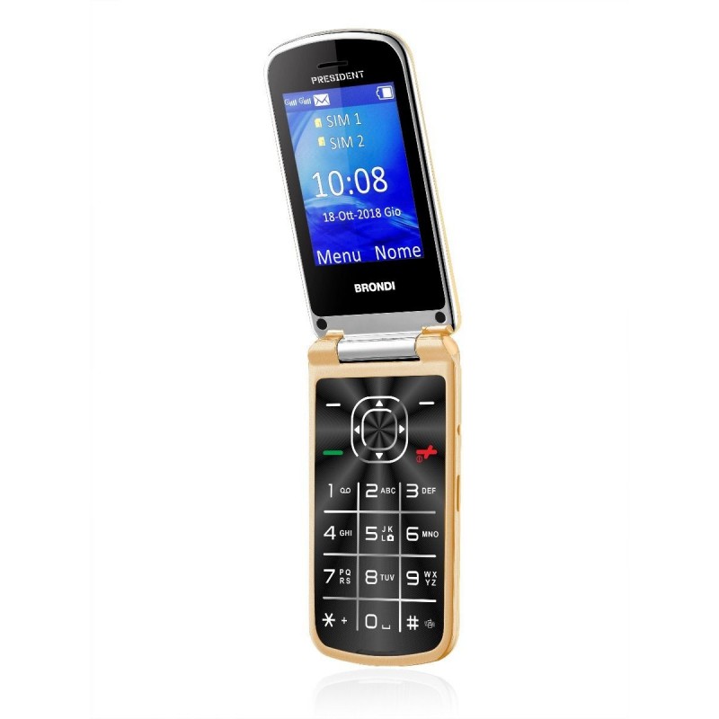Brondi President 7,62 cm (3") 130 g Oro Telefono cellulare basico