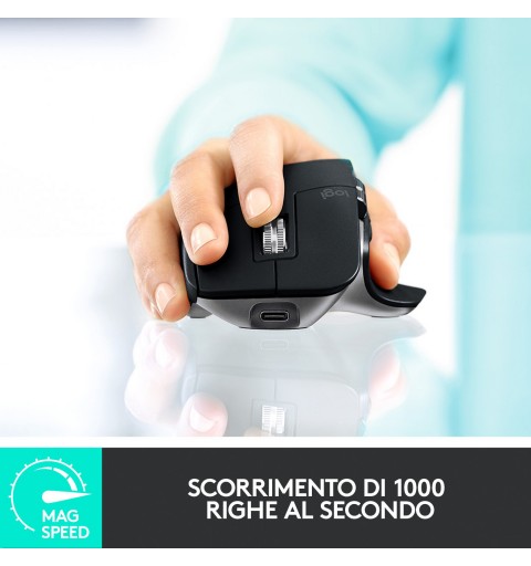 Logitech MX Master 3 for Mac Advanced Wireless Mouse souris Droitier Bluetooth Laser 4000 DPI