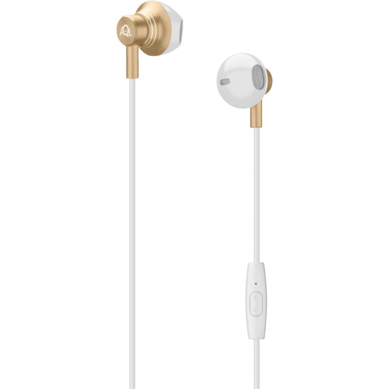 Cellularline Steel Headset Wired In-ear Gold, White