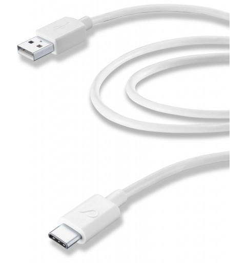 Cellularline USBDATACUSBC2MW USB Kabel 2 m USB 2.0 USB A USB C Weiß