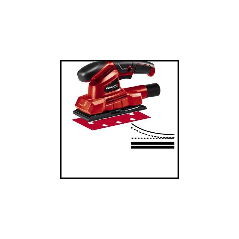 Einhell TC-OS 1520 1 Ponceuse à feuille abrasive Noir, Rouge 150 W