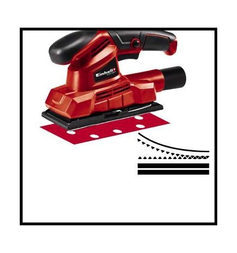 Einhell TC-OS 1520 1 Ponceuse à feuille abrasive Noir, Rouge 150 W