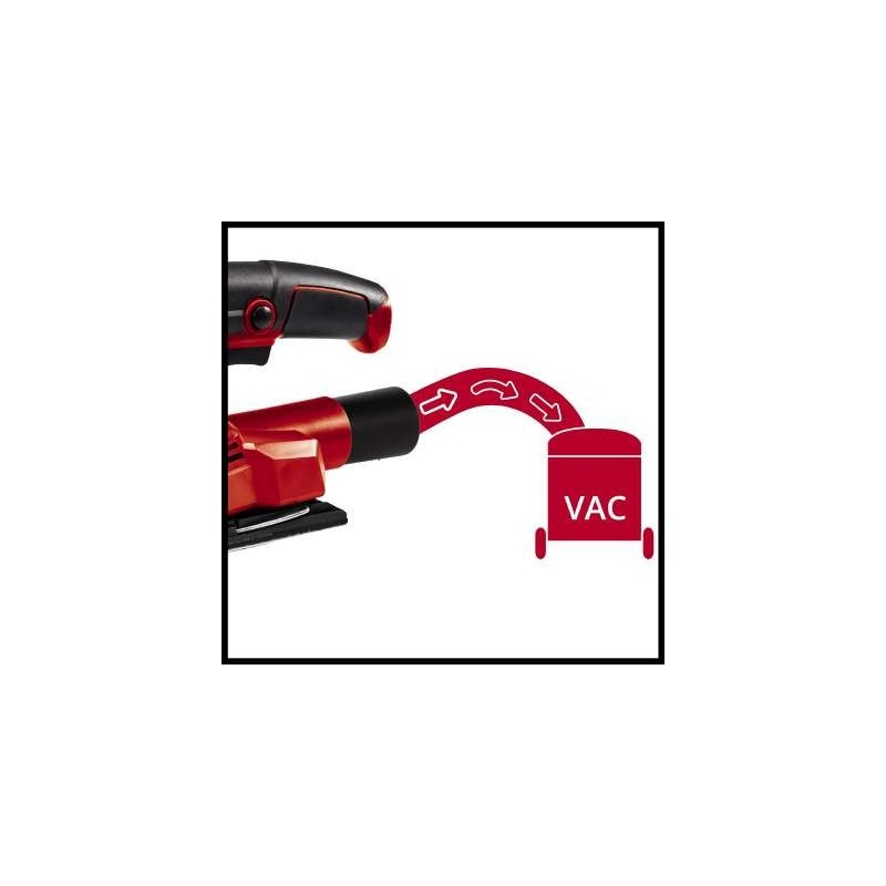 Einhell TC-OS 1520 1 Ponceuse à feuille abrasive Noir, Rouge 150 W