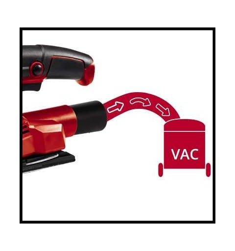 Einhell TC-OS 1520 1 Ponceuse à feuille abrasive Noir, Rouge 150 W