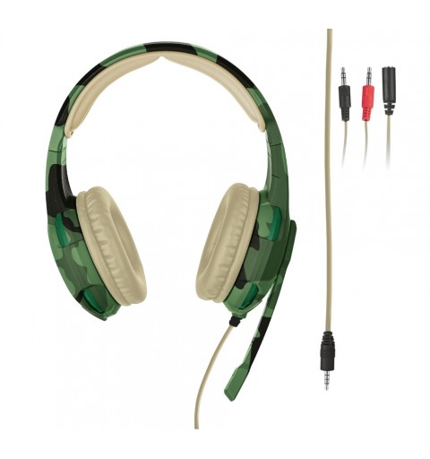 Trust GXT 310C Radius Auriculares Alámbrico Diadema Juego Camuflaje